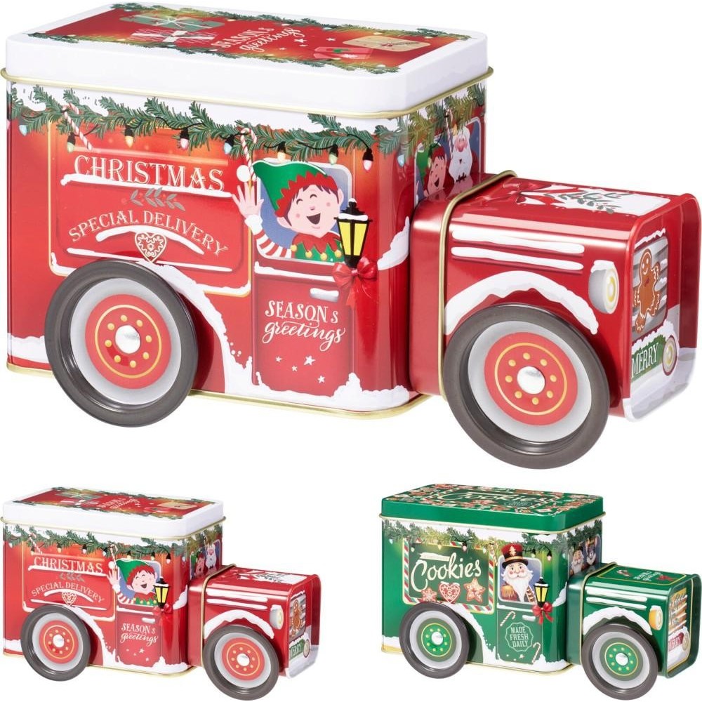 BOX LATTA AUTO NATALE 18CM 2AS